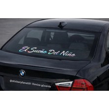 Nc World Hologram - El Sueno Del Nino Sticker Folyo (Bir Çocuğun Rüyası) ( 58X7 cm ) | Kask, Oto Cam Dekor