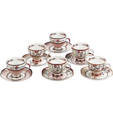 LuckyArt Serenity Bone 6li Cay Fincan Seti