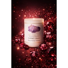 Garnet - Depth | Rose Peony + Amber | %100 Doğal Soya ve Hindistan Cevizi Mum