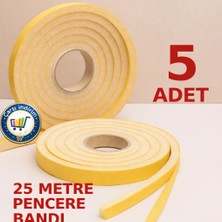 Nistabolje 5 Adet Yapışkanlı Pencere Bandı Isı Yalıtım Süngeri