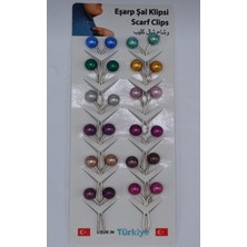 Atlas Hobi 12 Adet Şal Eşarp Klipsi