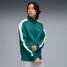 Puma Erkek Yeşil Puma T7 Always On Track Jacket Yeşil Erkek Fermuarlı Üst