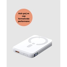 Marsilyan Ultra Ince Manyetik Powerbank – Hızlı Şarj, Güçlü Tutuş, 10000 Mah Kapasite