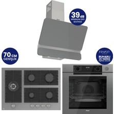 Ferre Steamart-Fryart-Silentart Serisi Gri Set ( QEP64CPR+BL138+D082-SA ) Döküm Izgara