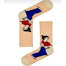 Bemp 5 Çift Hamile Kadın Desenli Tasarım Çorap