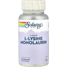 Solaray L-Lysine Monolaurine 1:1 60 Bitkisel Kapsül