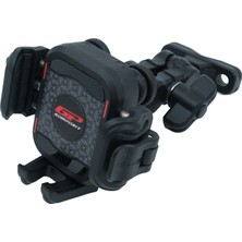 Gp Kompozit TTR16 Universal Gidon Bağlantılı Titreşim Modüllü Telefon Tutucu Siyah