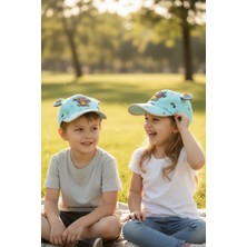 Aware Time Kitti 5-8 Yaş Unisex Bebek & Çocuk Aksesuarlı Yazlık Şapka