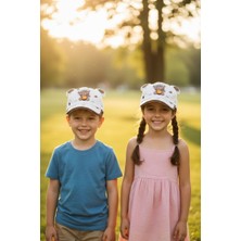 Aware Time Kitti 5-8 Yaş Unisex Bebek & Çocuk Aksesuarlı Yazlık Şapka