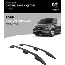 Turtle Ford Custom Kısa Şasi 2024 Üzeri Crown Tavan Çıtası - Siyah (Kısa Şasi)