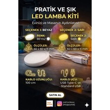 3Dify USB LED Modül – Dıy & 3D Baskı Aydınlatma Kiti (Beyaz) - Bambu Lamp Uyumlu Muadil