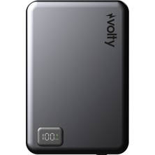 Volty Magsafe Powerbank 5000 Mah | 15W Kablosuz, 20W Pd Hızlı Şarj, Dijital Ekran, 108G (V0601003)