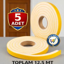 Nistabolje 5 Adet Yapışkanlı Kapı Bandı Isı Yalıtım Süngeri