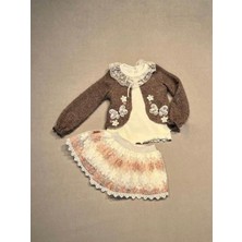 Diji Baby 9-12-18-24 Ay Papyon Detaylı Keten Şort Salopet Tişörtlü 2li Erkek Bebek Takımı