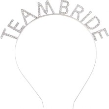 Acstore Gümüş Kaplama Kristal Taşlı Team Bride Taç