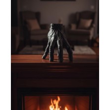 Acstore 3D Dekoratif Siyah El Obje 17X16 cm Gotik Aksesuar