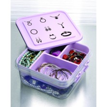 Marsilyan Takı Dikiş Kutusu Saklama Kabı Hobi Kutusu