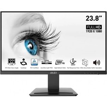 Verto Msi 23.8" Pro MP243X 1920X1080 1ms 100Hz IPS Anti-Glare Full Hd Monitör