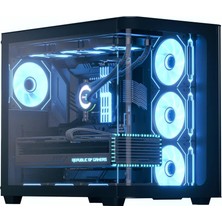Verto Aerocool Ae P500C Bk 4X12CM Mirror A-Rgb Fanlı, Panoramik Tempered Panel, Atx