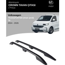 Turtle Vw Transporter T8 2024 Üzeri Kısa Şasi Crown Tavan Çıtası -Siyah(Kısa Şasi)