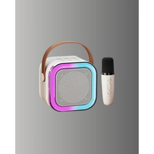 Acstore Karaoke Mikrofon Hoparlör Seti Bluetooth Kablosuz Taşınabilir