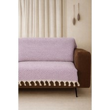 Lunga Vita Başak Desen Dokuma %100 Pamuklu Çok Amaçlı Pike Koltuk Örtüsü 180X230