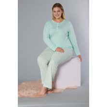 Büyük Beden Battal Uzun Kol Pijama Takımı Dowry B09-174