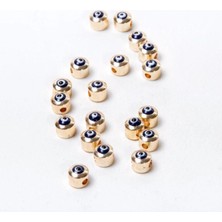 Marsilyan Delikli Nazar Boncuklu Metal Ara Aparat