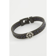 Marsilyan Pusula Kaliteli Suni Deri Bileklik