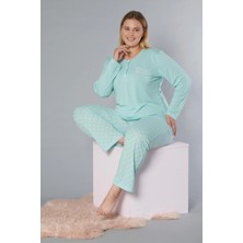 Büyük Beden Battal Uzun Kol Pijama Takımı Dowry B09-171