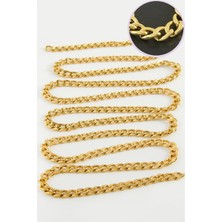 Marsilyan 5 mm Düz Sarı Renkli Çelik Zincir 1 Metre