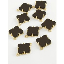 Marsilyan Çiçek Tek Kulp Polyester Bileklik ve Kolye Ucu Aparatı 1 Adet