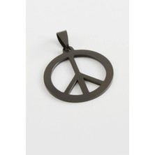 Marsilyan Barış Işareti Çelik Kolye Ucu 2,5 cm