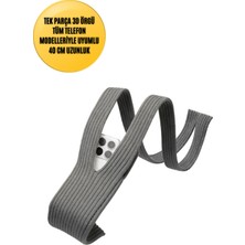 3D Örgü Phone Pocket Tüm Telefonlarla Uyumlu Telefon Askı Kılıfı 40 cm