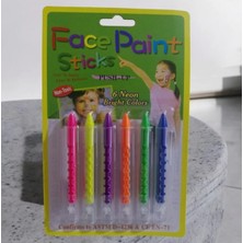 Niyet Palyaço Yüz Boyası 6 Lı Kalem Yüz Boyama Seti Face Paint Sticks