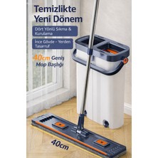 Adefco Dört Yönlü Sıkmalı Temizlik Mop Seti