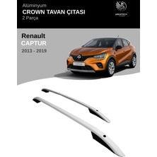 Turtle Renault Captur 2013-2019 Crown Tavan Çıtası - Gri