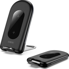 Marsilyan Duzzona W2 Katlanır Standlı 15W Hızlı Şarj Wireless Kablosuz Şarj CIHAZI-(5775)