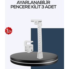 Marsilyan Çocuk Güvenliği Için Cam Pencere Kilidi 3 Adet