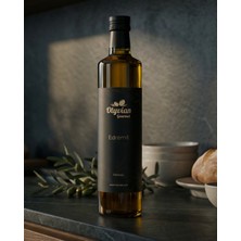 Olyvian Gourmet Edremit Cinsi Zeytinler 750 ml Erken Hasat Soğuk Sıkım Doğal Natürel Sızma Zeytinyağı