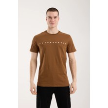 Maxi Modena Erkek Minimal Yazı Detaylı Günlük T-Shirt