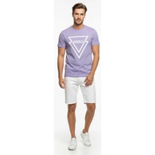Maxi Modena Erkek Urban Stable Kabartma Baskılı Slim Fit Günlük Tişört