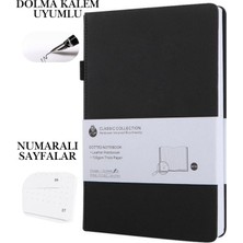 Vox Art Dolma Kalem Uyumlu, Numaralı Not Defteri 14*21CM, 110GR Noktalı 220 Sayfa Defter