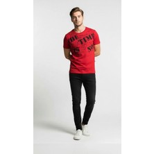 Maxi Modena Erkek Grafik Yazı Baskılı Sokak Stil T-Shirt