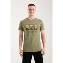 Maxi Modena Erkek Günlük Stil Baskılı T-Shirt