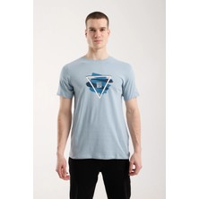 Maxi Modena Erkek Geometrik Baskı Detaylı Günlük T-Shirt
