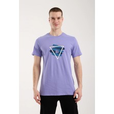 Maxi Modena Erkek Geometrik Baskı Detaylı Günlük T-Shirt