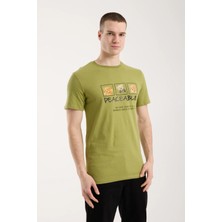 Maxi Modena Erkek Günlük Stil Baskılı T-Shirt