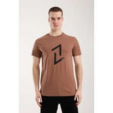Maxi Modena Erkek Dinamik Grafik Sembol Baskılı T-Shirt
