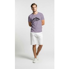 Maxi Modena Erkek Urban Geometry Baskılı Slim Fit Günlük Tişört